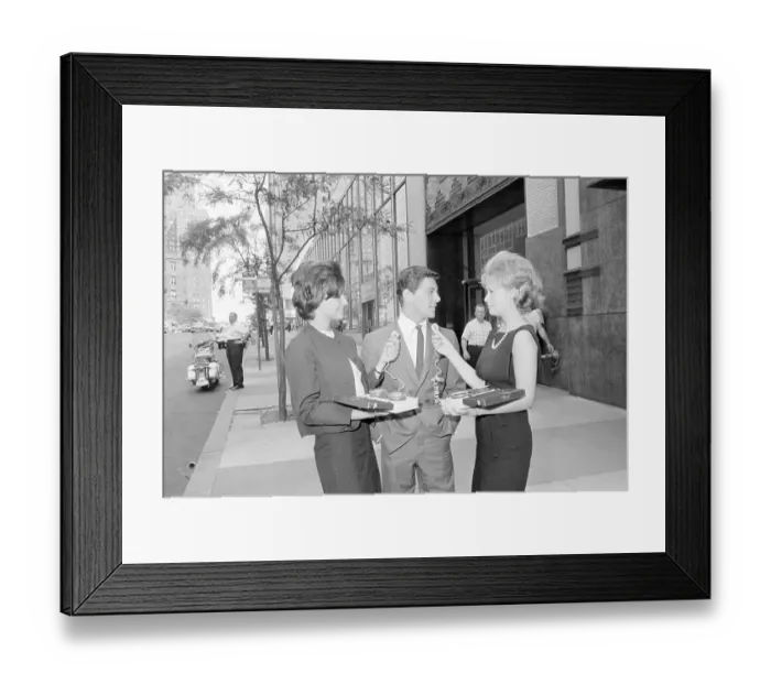 Framed Print : Frankie Avalon Chatting with Fans Framed Print : Frankie Avalon Chatting with Fans