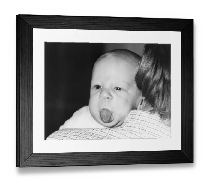 Framed Print : Baby Sticking Tongue Out Framed Print : Baby Sticking Tongue Out