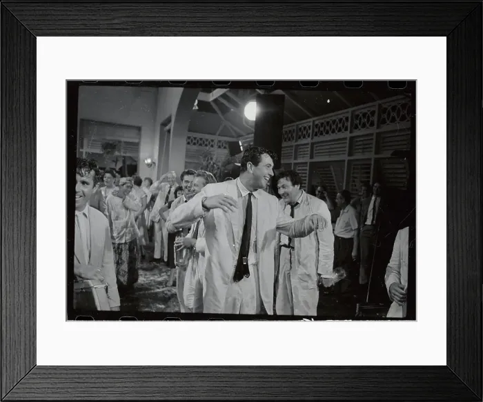 Framed Print : Rock Hudson During Filming of Movie Framed Print : Rock Hudson During Filming of Movie