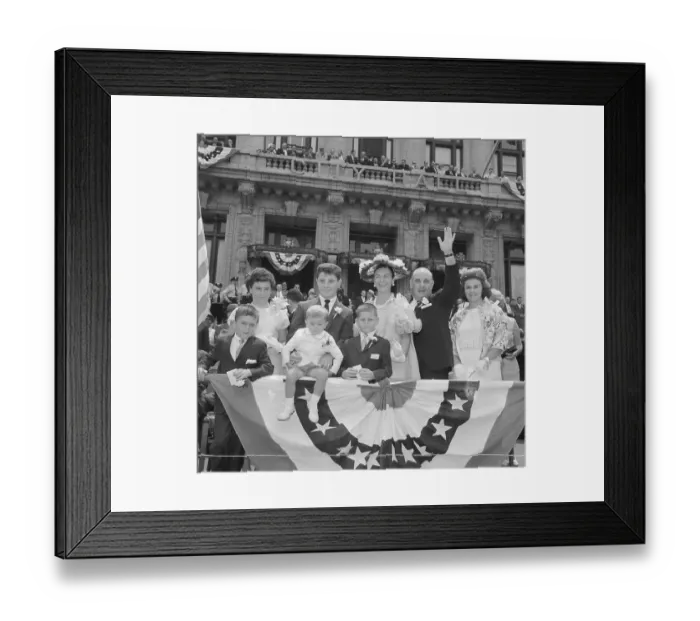 Framed Print : Portrait of Hugh Addonizio and His Family Framed Print : Portrait of Hugh Addonizio and His Family