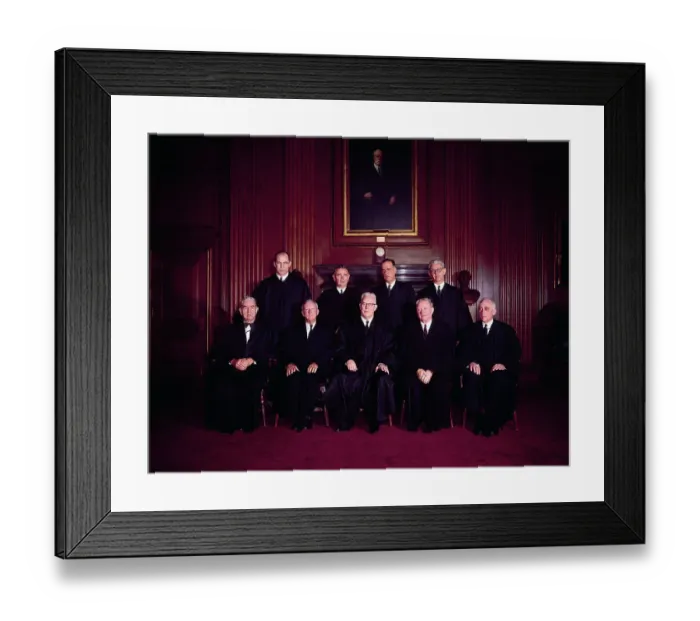 Framed Print : United States Supreme Court Posing for Picture Framed Print : United States Supreme Court Posing for Picture