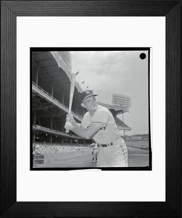 Framed Print : Billy Moran Preparing to Bat Framed Print : Billy Moran Preparing to Bat