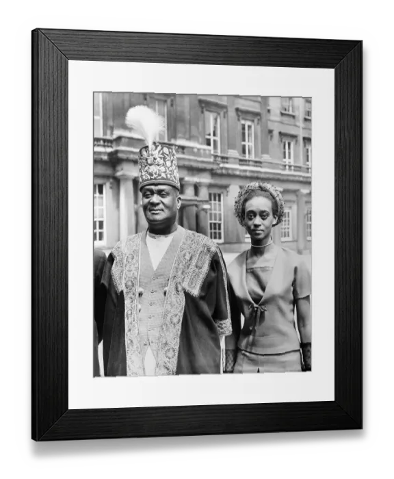 Framed Print : George Rukidi and Princess Elizabeth of Toro Framed Print : George Rukidi and Princess Elizabeth of Toro
