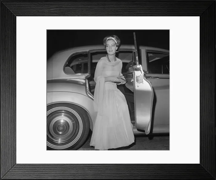 Framed Print : Actress Romy Schneider Near Limousine Framed Print : Actress Romy Schneider Near Limousine