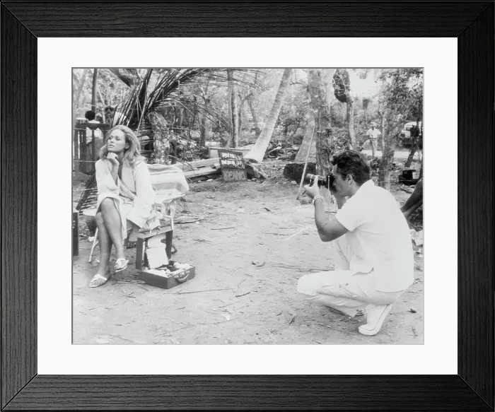 Framed Print : John Derek Photographing Ursula Andress
