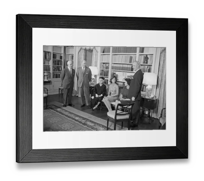 Framed Print : Jacqueline Kennedy With American Institute of Interior Design Officials Framed Print : Jacqueline Kennedy With American Institute of Interior Design Officials