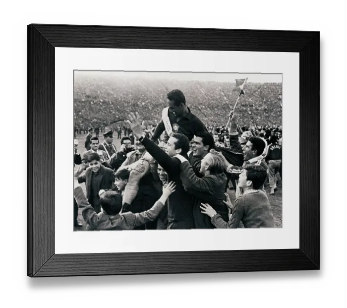 Framed Print : Team Carries Goalie on Their Shoulders Framed Print : Team Carries Goalie on Their Shoulders
