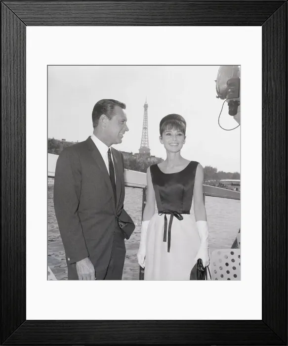 Framed Print : William Holden and Audrey Hepburn Framed Print : William Holden and Audrey Hepburn