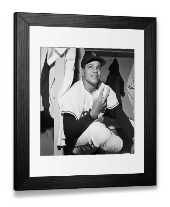 Framed Print : Juan Marichal Showing The Victory Sign Framed Print : Juan Marichal Showing The Victory Sign