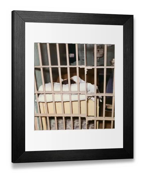 Framed Print : View of Alcatraz Cell After Breakout Framed Print : View of Alcatraz Cell After Breakout