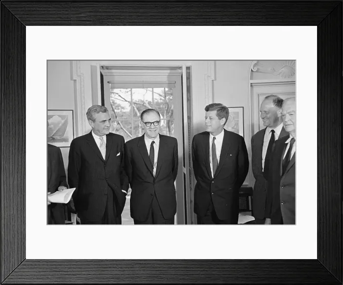 Framed Print : President Kennedy and Roger Blough Framed Print : President Kennedy and Roger Blough