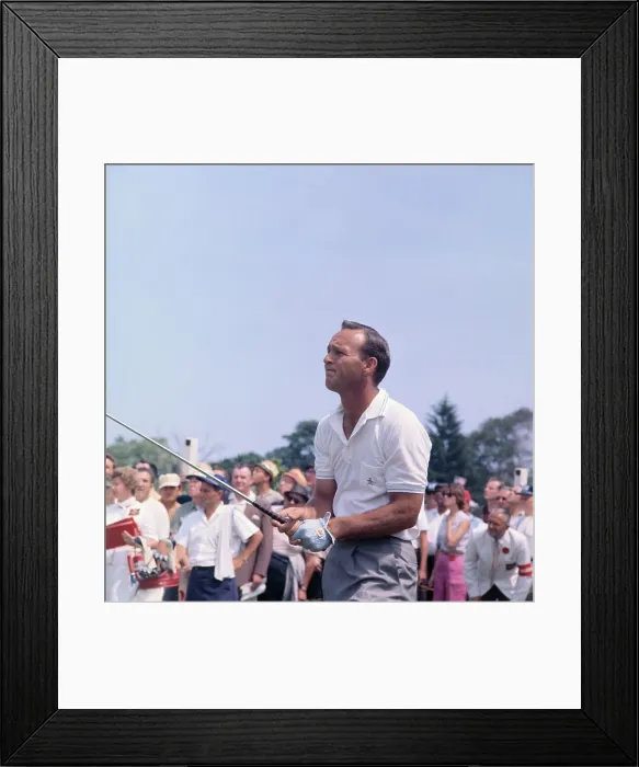 Framed Print : Arnold Palmer Holding Golf Club Framed Print : Arnold Palmer Holding Golf Club
