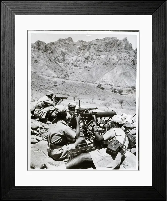 Framed Print : Aden Army Soldiers at Machine Gun Posts Framed Print : Aden Army Soldiers at Machine Gun Posts