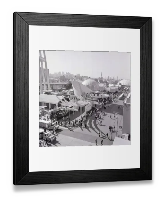 Framed Print : World's Fair Exhibit Buildings Framed Print : World's Fair Exhibit Buildings