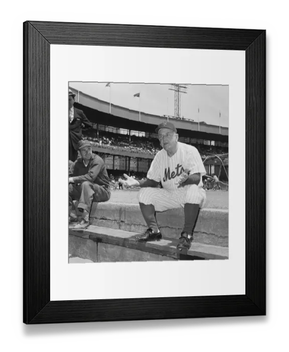 Framed Print : New York Mets Manager Casey Stengel Gesturing