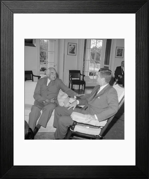 Framed Print : Slexander Bustamante Visiting John Kennedy Framed Print : Slexander Bustamante Visiting John Kennedy