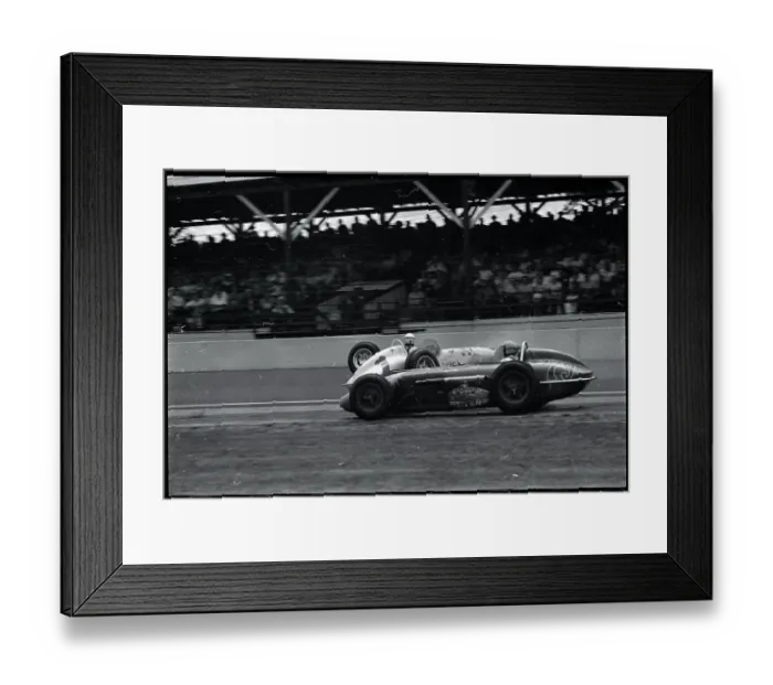 Framed Print : Car Losing Wheel During Indy 500 Race Framed Print : Car Losing Wheel During Indy 500 Race