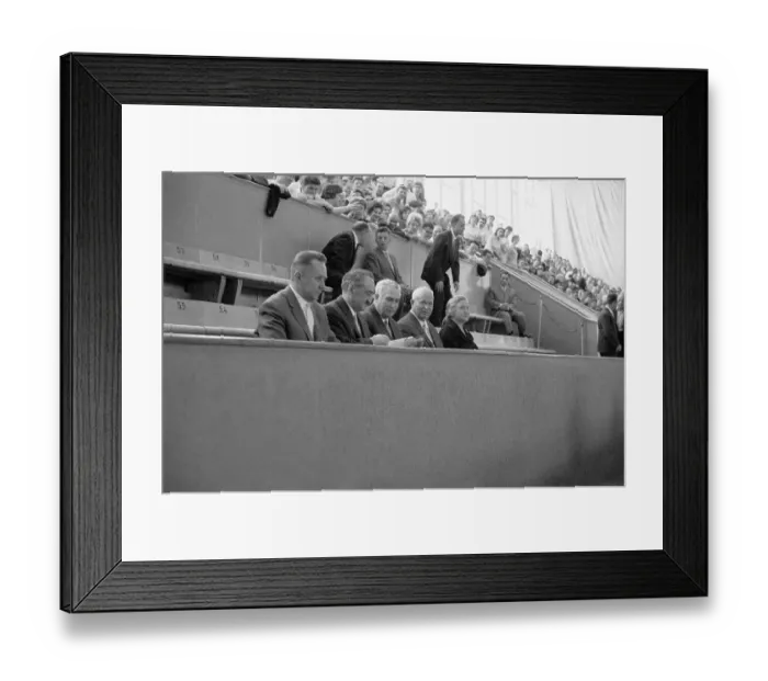 Framed Print : Khrushchev and Party at Concert
