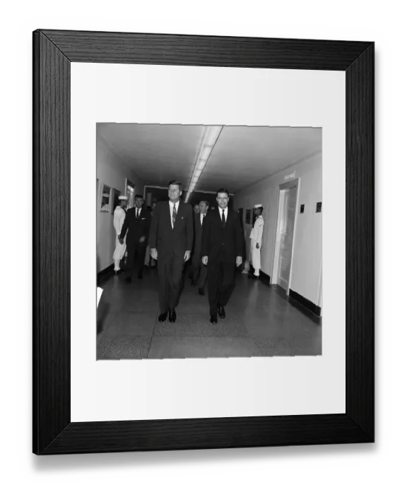 Framed Print : President Kennedy with Robert McNamara Framed Print : President Kennedy with Robert McNamara