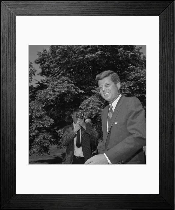 Framed Print : Head Shot of President Kennedy Smiling Framed Print : Head Shot of President Kennedy Smiling