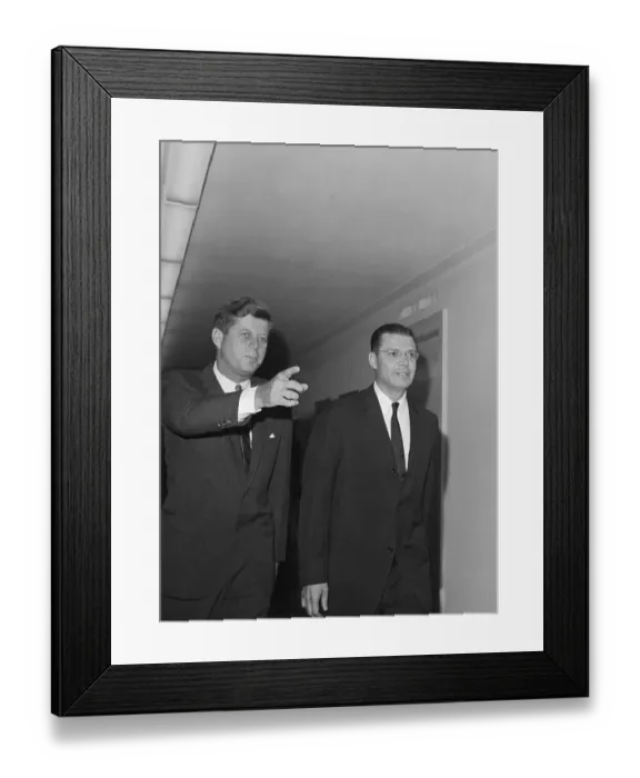 Framed Print : President Kennedy with Robert McNamara Framed Print : President Kennedy with Robert McNamara