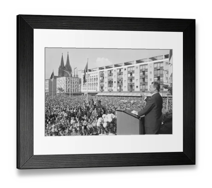 Framed Print : West German Chancellor Willy Brandt Speaking to German Social Democrats Framed Print : West German Chancellor Willy Brandt Speaking to German Social Democrats