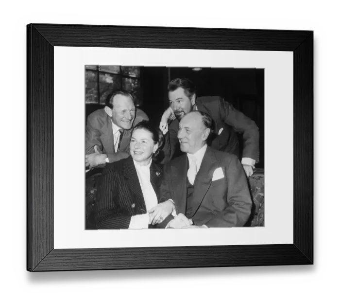 Framed Print : Ingrid Bergman with Howard, Richardson, and Redgrave Framed Print : Ingrid Bergman with Howard, Richardson, and Redgrave