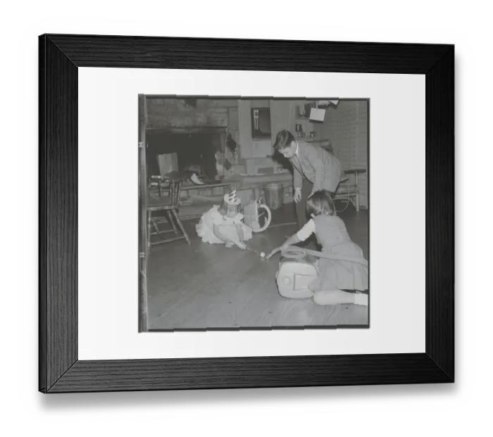 Framed Print : Children Playing Party Game