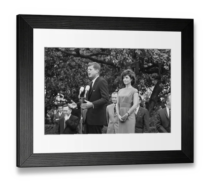 Framed Print : President John F. Kennedy Speaking Framed Print : President John F. Kennedy Speaking