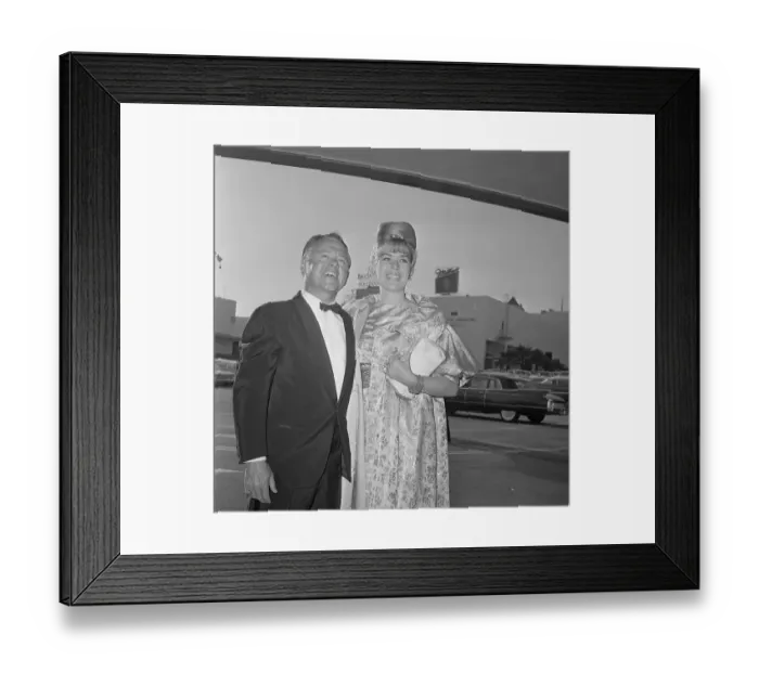 Framed Print : Mickey Rooney with Wife Carolyn Mitchell Framed Print : Mickey Rooney with Wife Carolyn Mitchell