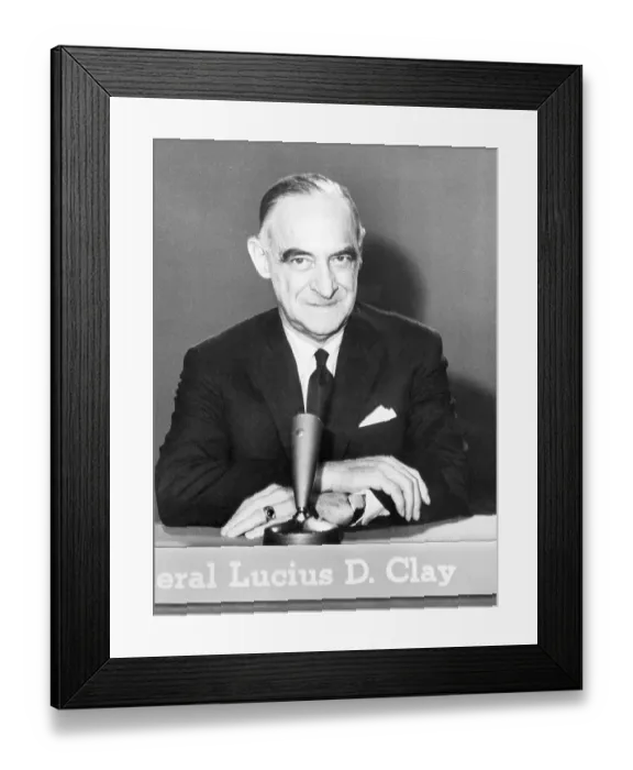 Framed Print : General Lucius D. Clay Framed Print : General Lucius D. Clay