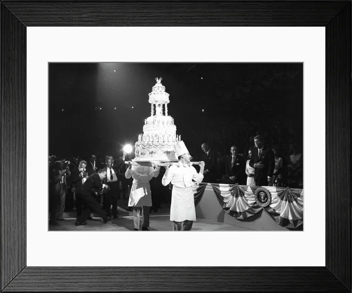 Framed Print : Birthday Cake for President Kennedy Framed Print : Birthday Cake for President Kennedy