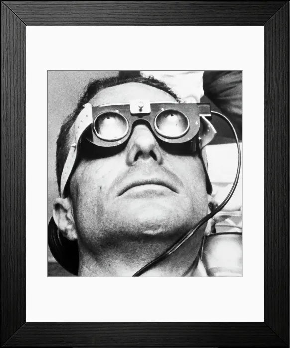 Framed Print : Scott Carpenter Wearing Eye Goggles Framed Print : Scott Carpenter Wearing Eye Goggles