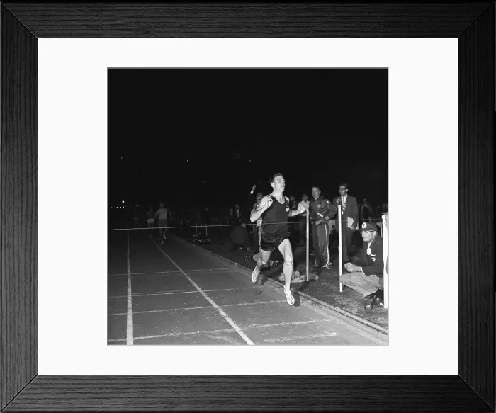 Framed Print : Peter Snell Winning Mile Race Framed Print : Peter Snell Winning Mile Race
