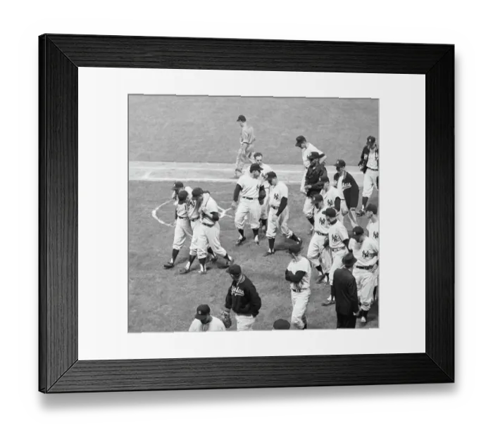Framed Print : Mantle Helped Off Field After Injury Framed Print : Mantle Helped Off Field After Injury