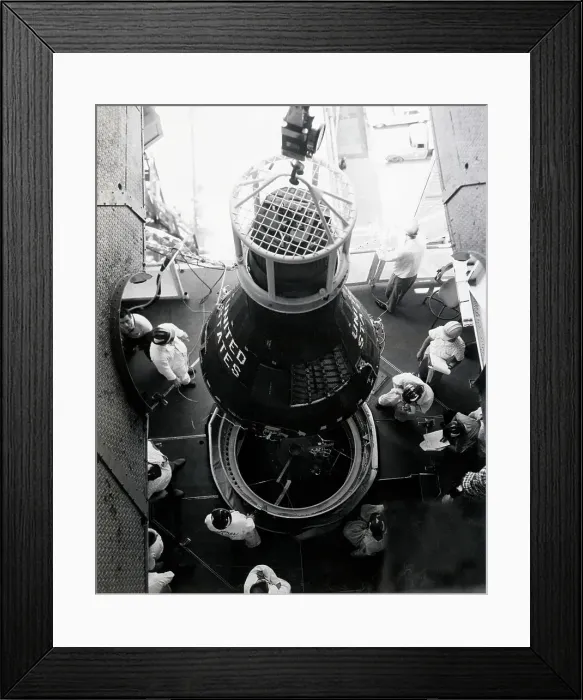 Framed Print : Overhead Aurora Spaceship and Technicians Framed Print : Overhead Aurora Spaceship and Technicians