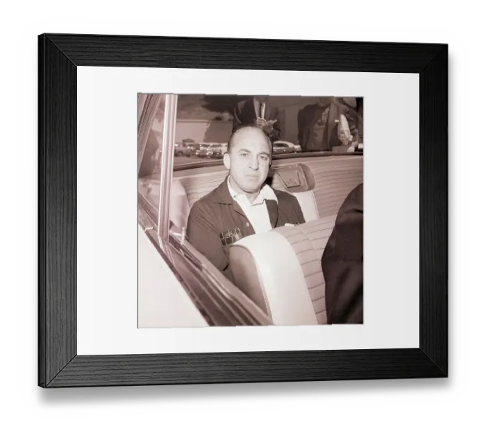 Framed Print : Mickey Cohen Returning to Prison Framed Print : Mickey Cohen Returning to Prison