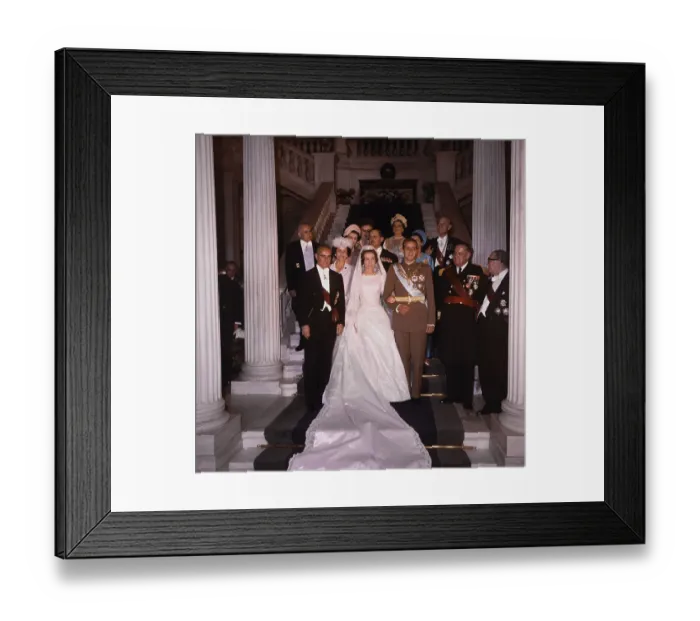 Framed Print : Prince Juan Carlos and Princess Sofia at their Wedding Framed Print : Prince Juan Carlos and Princess Sofia at their Wedding