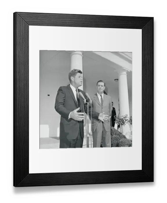 Framed Print : President John F. Kennedy Speaking Framed Print : President John F. Kennedy Speaking
