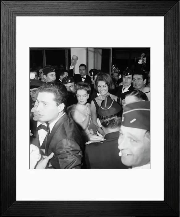 Framed Print : Sophia Loren and Romy Schneider Framed Print : Sophia Loren and Romy Schneider