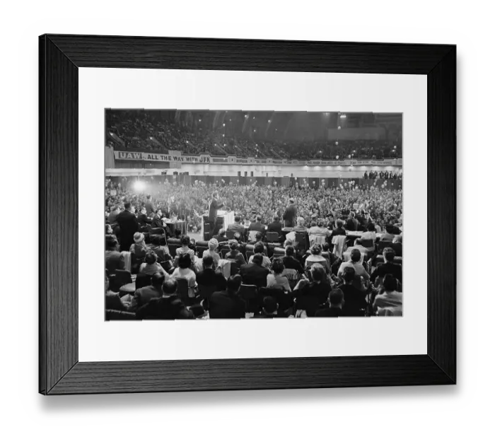 Framed Print : President Kennedy at United Auto Workers Convention Framed Print : President Kennedy at United Auto Workers Convention