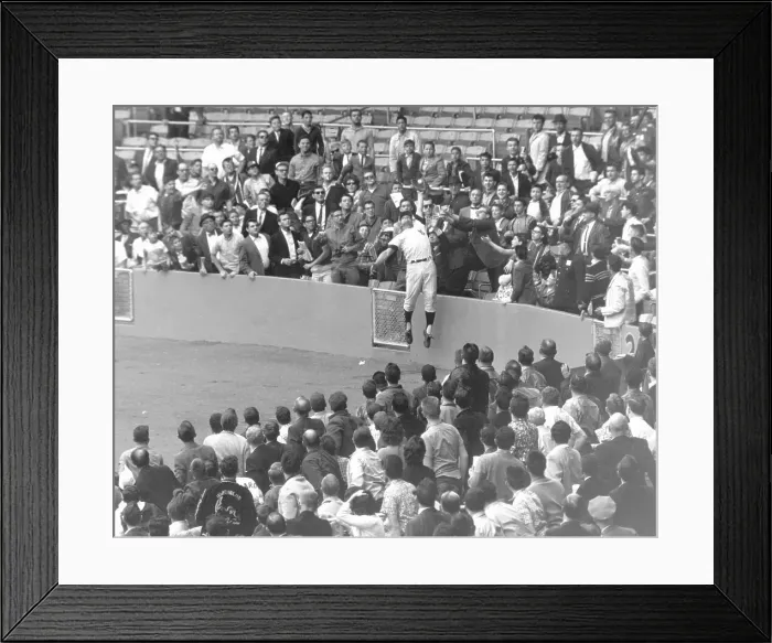 Framed Print : Roger Maris Goes High Framed Print : Roger Maris Goes High