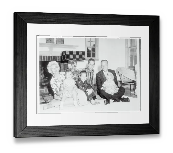 Framed Print : Astronaut Scott Carpenter and his Family