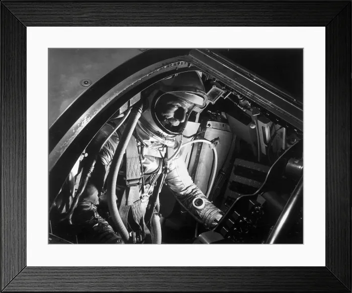 Framed Print : Scott Carpenter Training In Space Suit Framed Print : Scott Carpenter Training In Space Suit