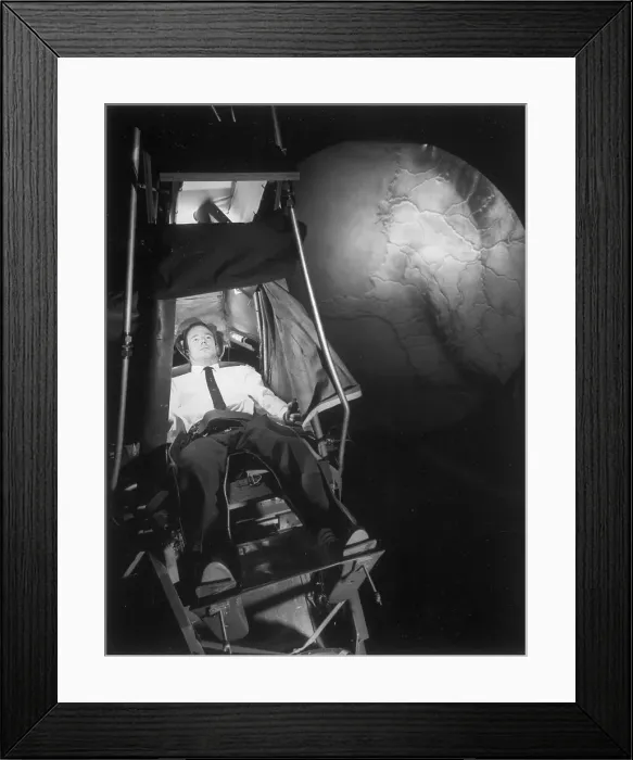 Framed Print : Astronaut Practices Manual Control Framed Print : Astronaut Practices Manual Control