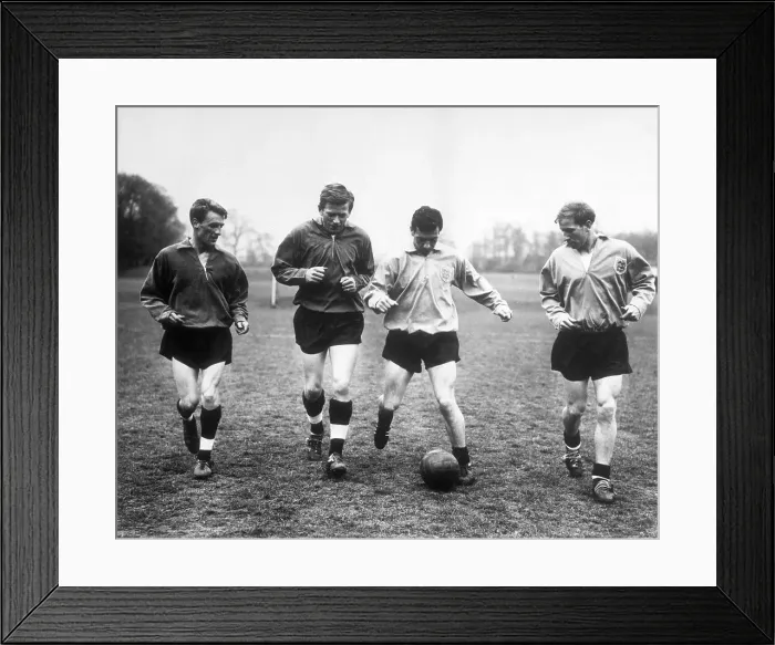 Framed Print : Soccer Team Training Framed Print : Soccer Team Training