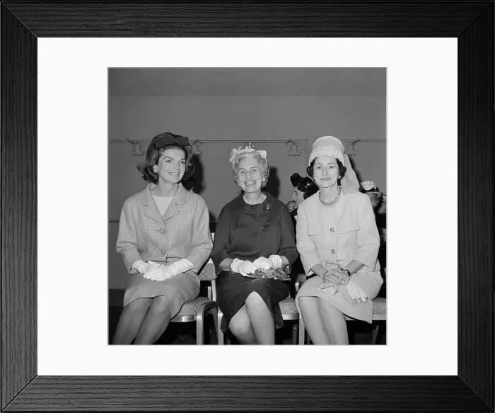 Framed Print : Jacqueline Kennedy at Luncheon Framed Print : Jacqueline Kennedy at Luncheon