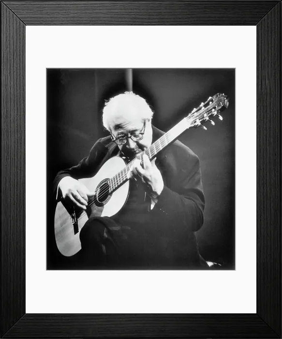 Framed Print : Andres Segovia Playing Guitar Framed Print : Andres Segovia Playing Guitar