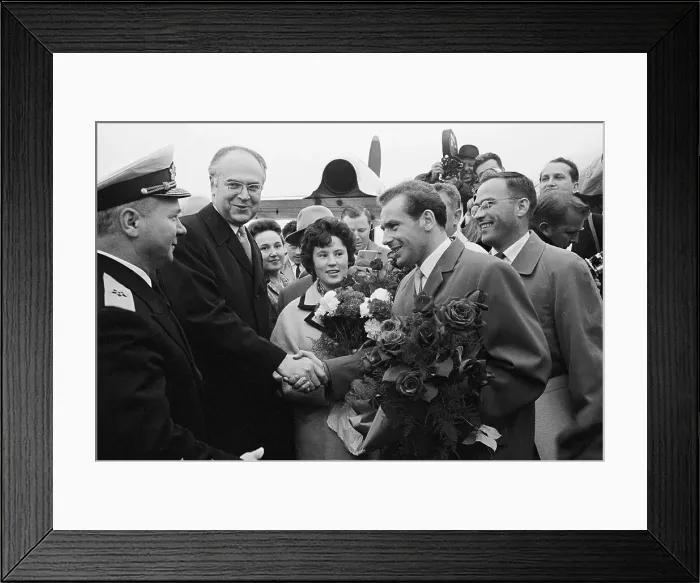 Framed Print : Gherman Titov and Antoly Dobrynin