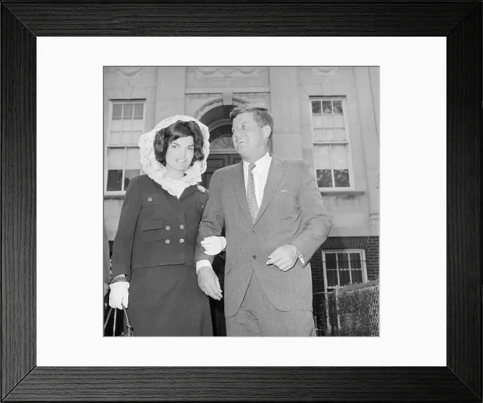 Framed Print : President and Mrs. Kennedy Leaving Mass Framed Print : President and Mrs. Kennedy Leaving Mass